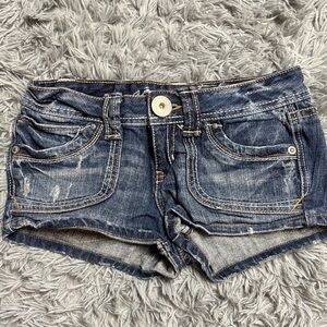 Aeropostale Faded Blue Jean Shorts